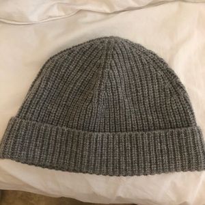 Grey wool beanie